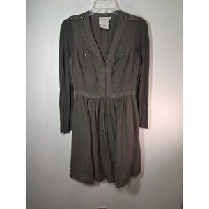 Parameter Long Sleeve Dress Casual Grunge Retro Y2K Green Size 6